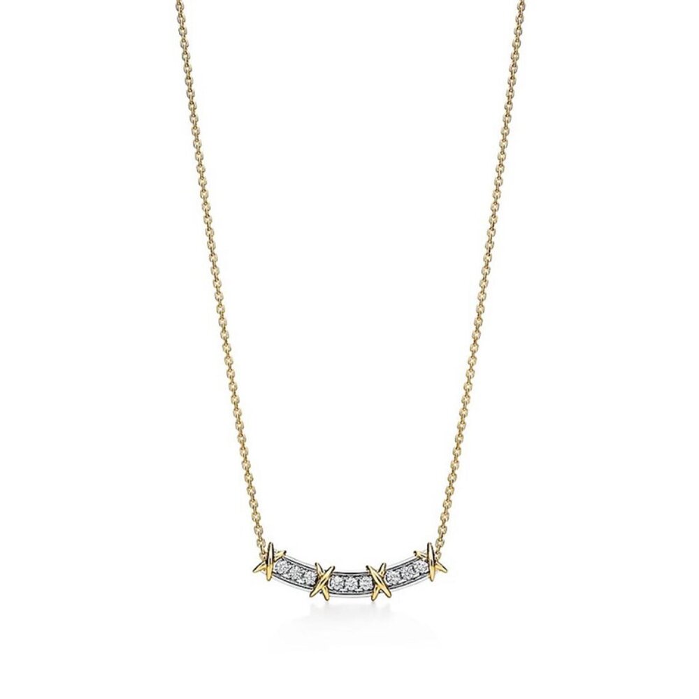 Tiffany & Co. Cross-Colored Necklace